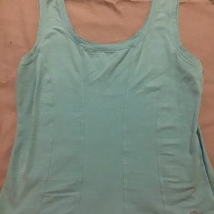 Womens Athletic Works Aqua Tank Top Size (L)